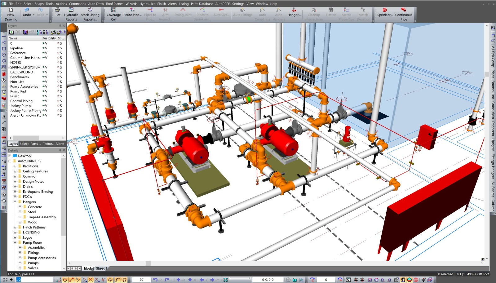 Ingeniería de sistemas contra incendio en planta industrial